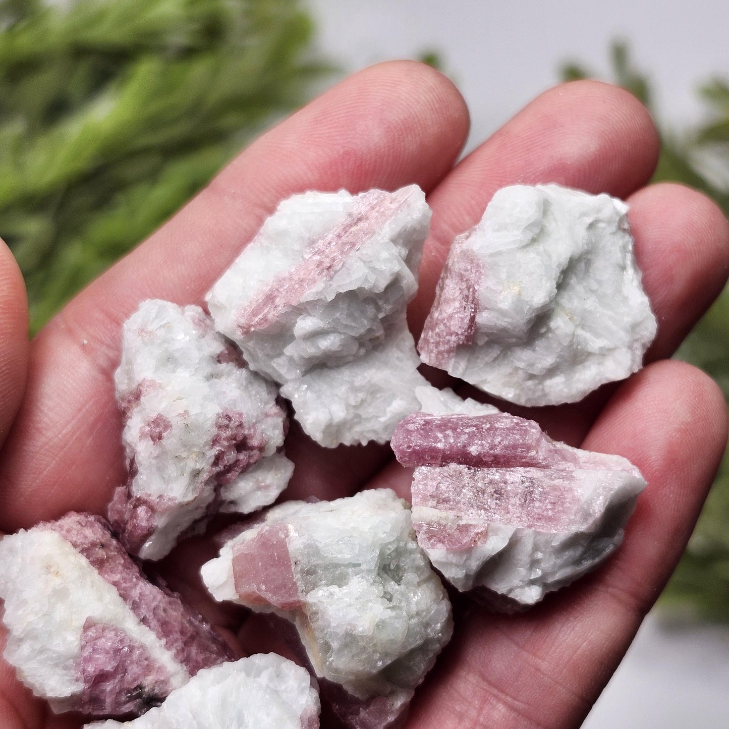 Pink Tourmaline in Quartz
