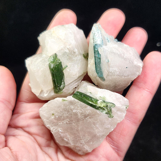 Tourmaline in Quartz Crystal