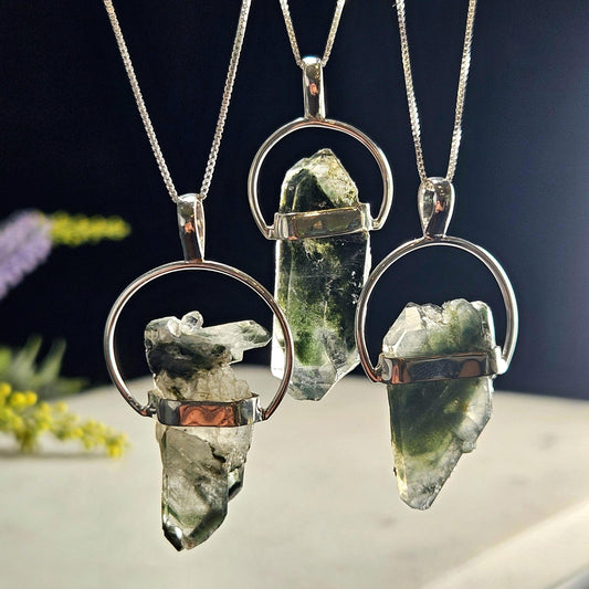 Green Phantom Quartz Pendant