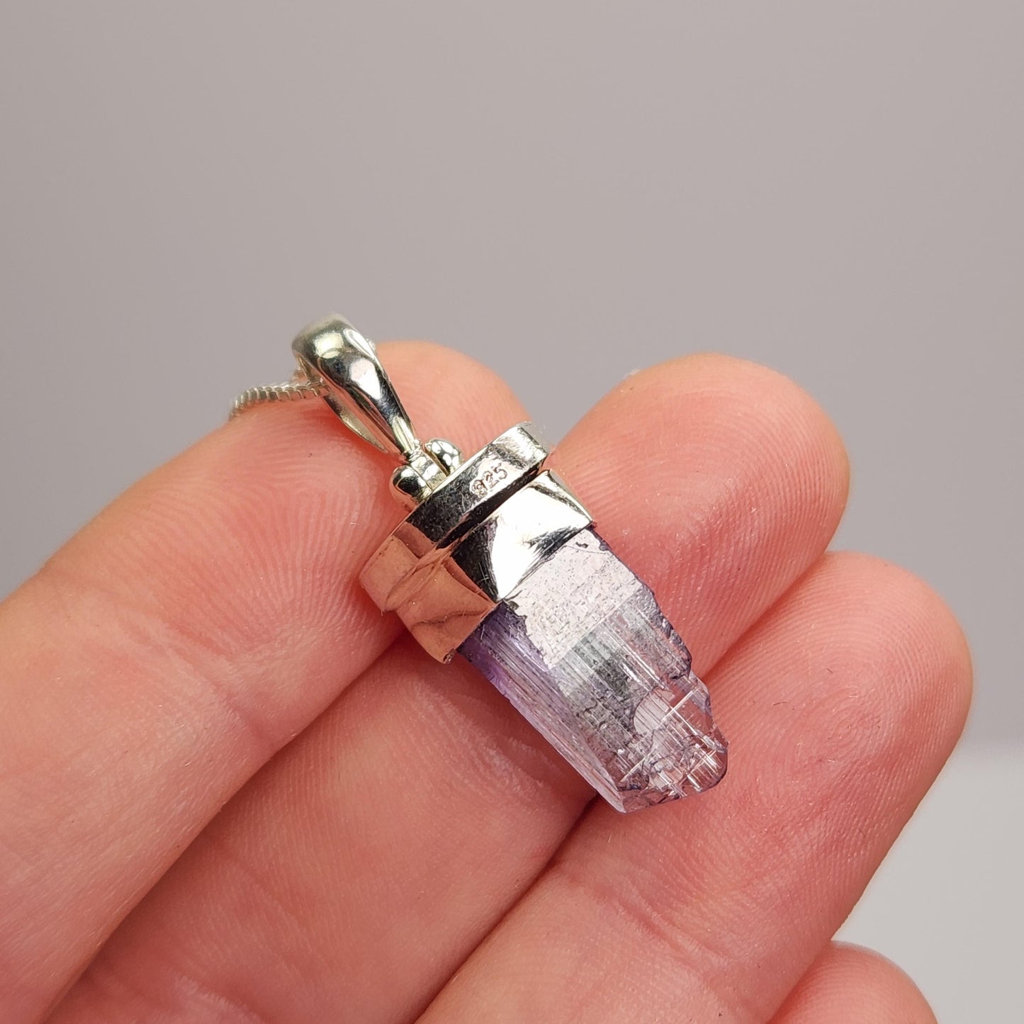 Terminated Tanzanite Crystal Pendant
