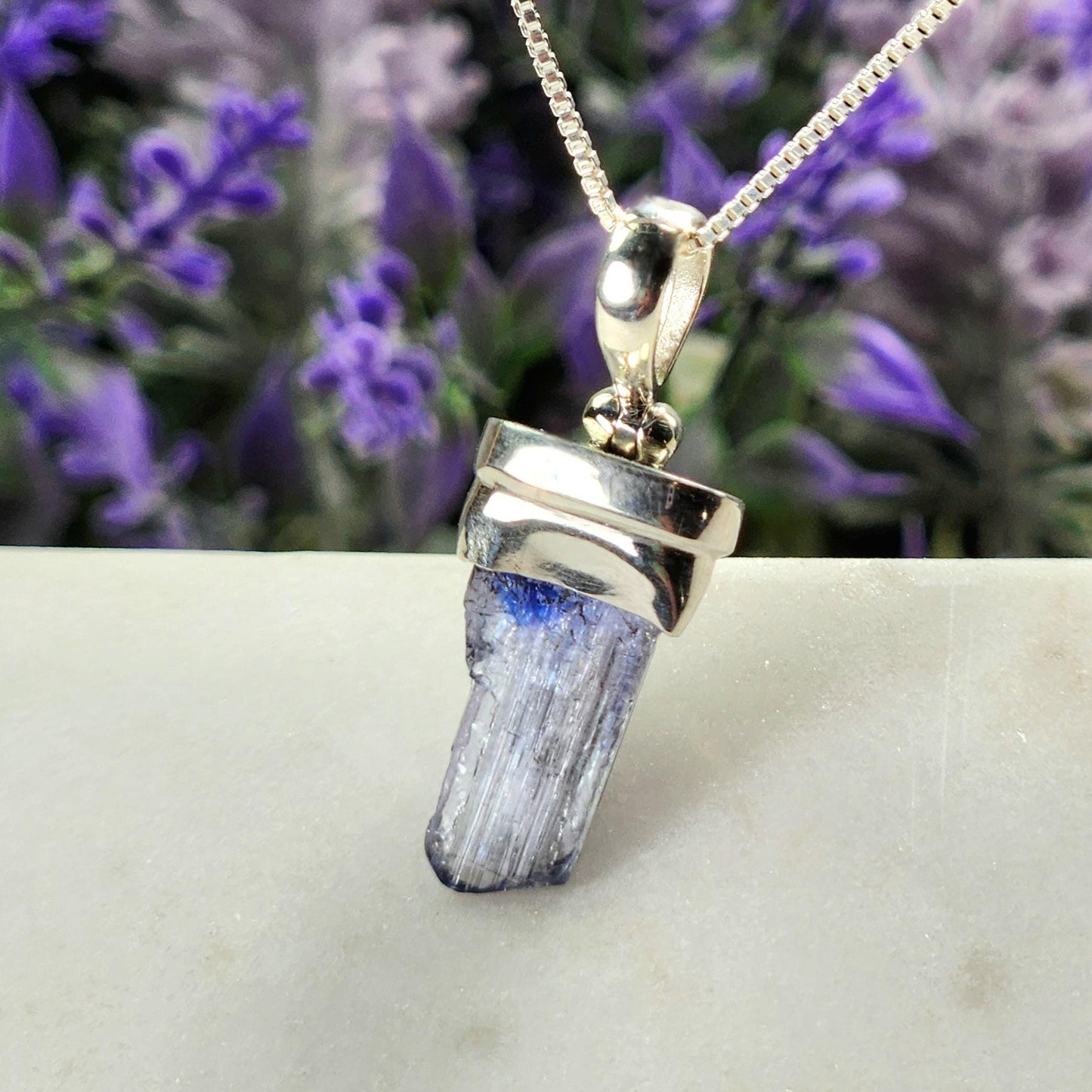 Terminated Tanzanite Crystal Pendant