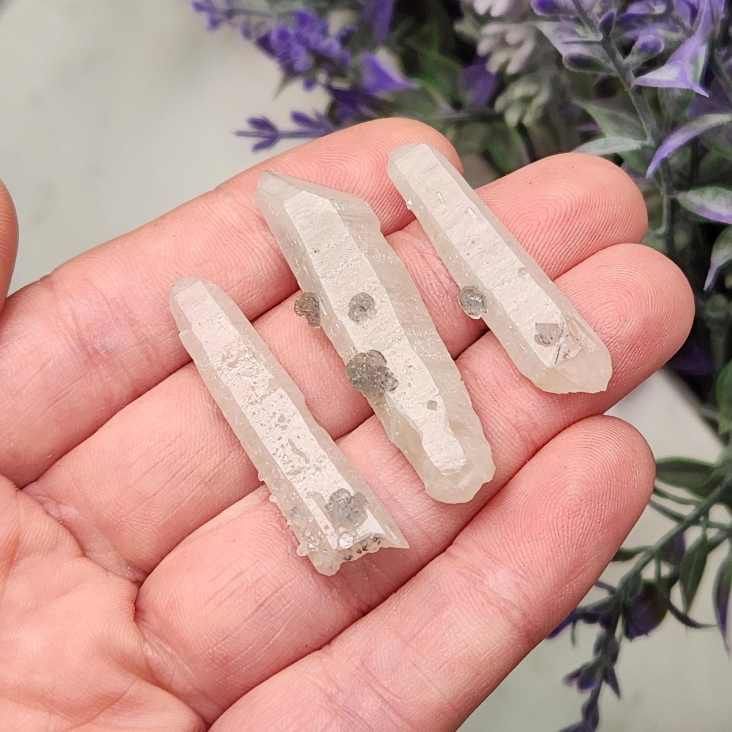 Ultraviolet Fluorite on Quartz