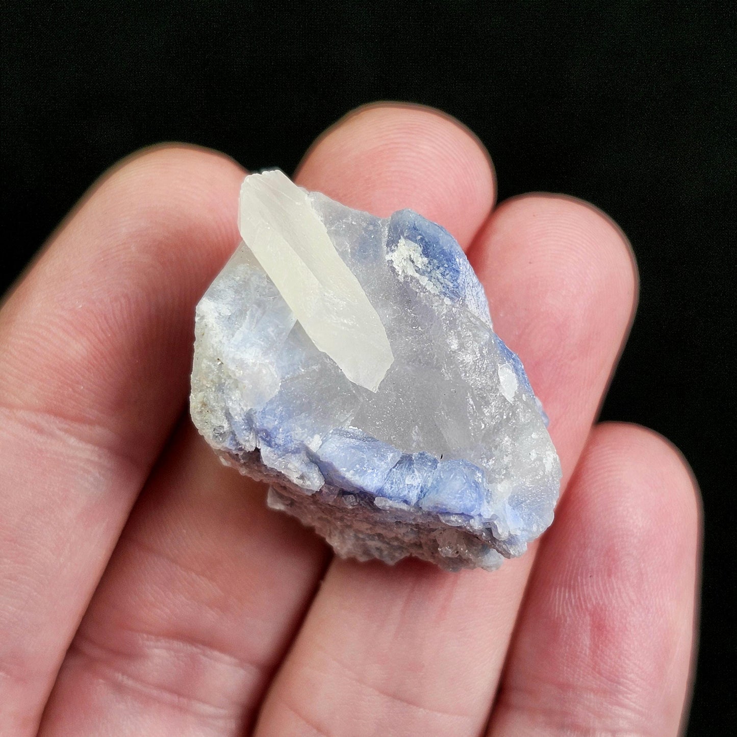 Fibrous Periwinkle Dumortierite Crystal