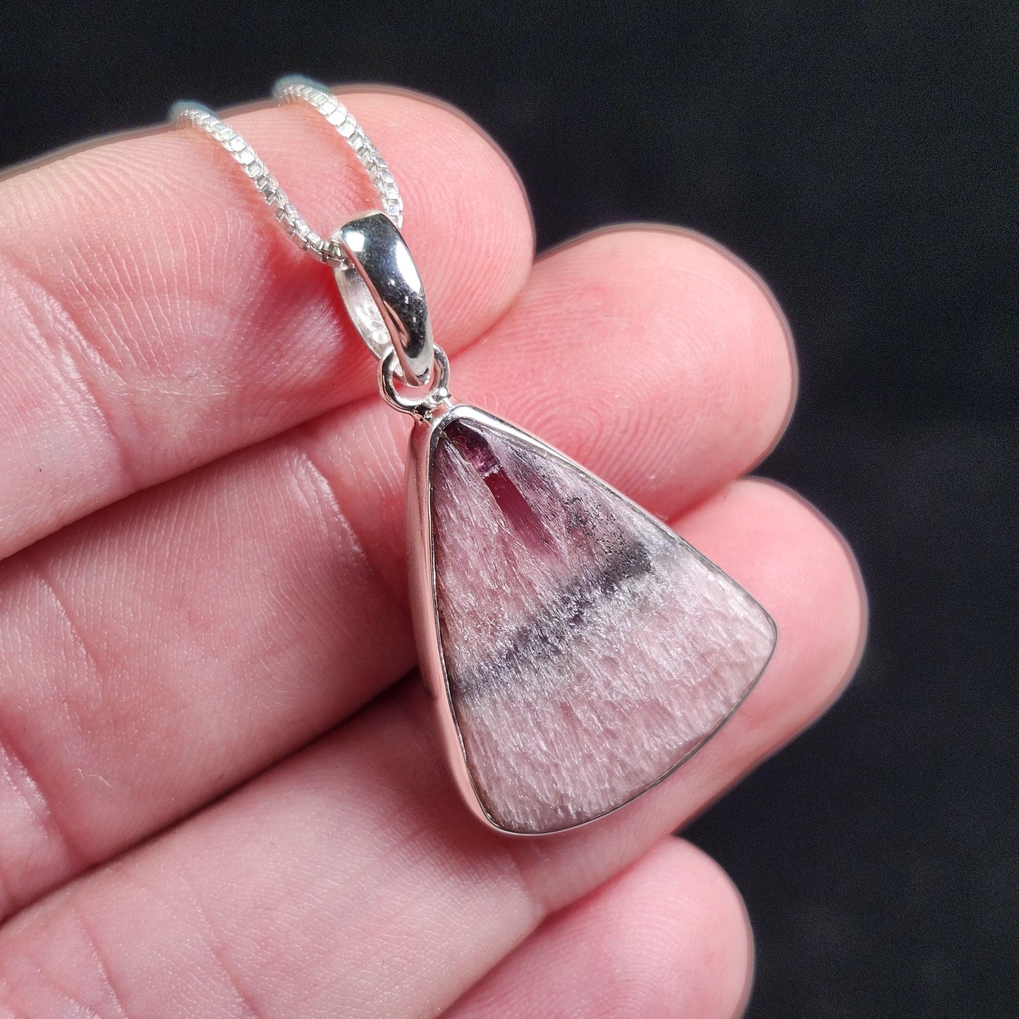 Mushroom Tourmaline Pendant