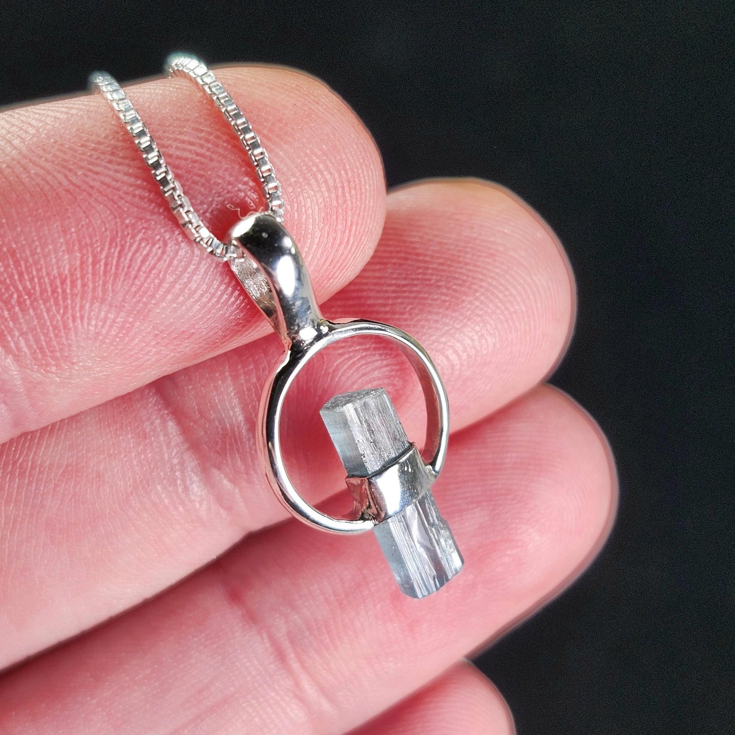 Blue Tourmaline Pendant