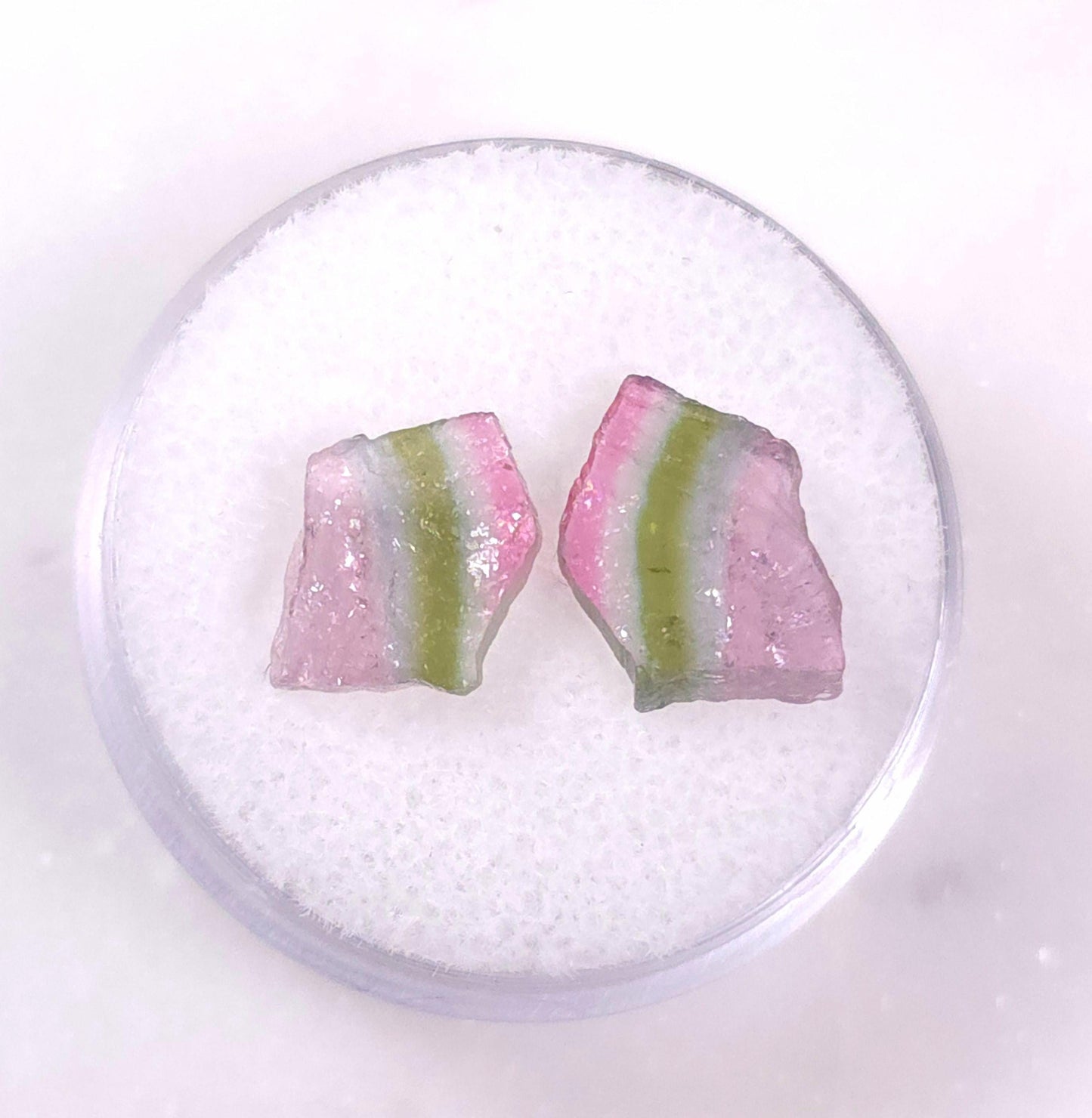 Watermelon Tourmaline Slices