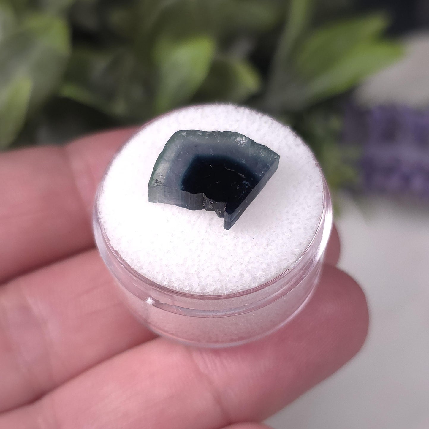 Blue Watermelon Tourmaline Slice