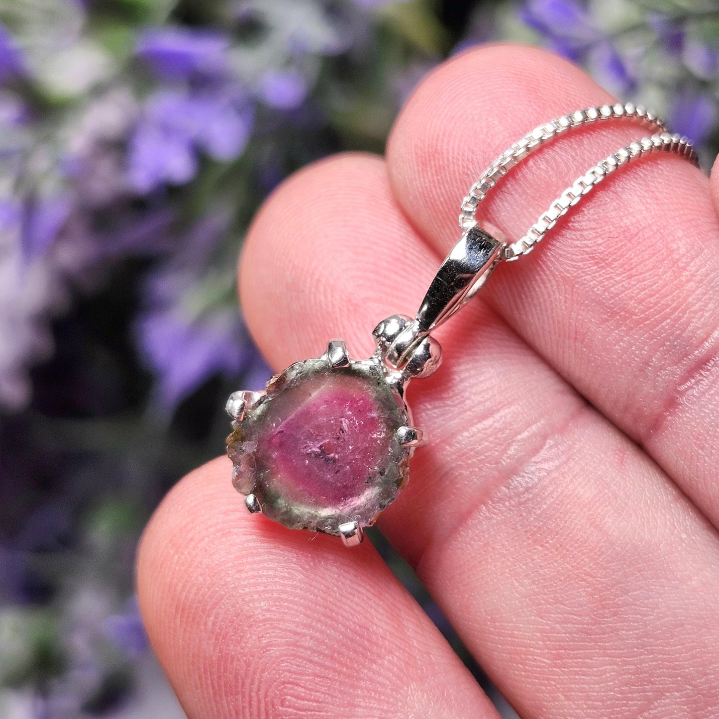 Watermelon Tourmaline Pendant