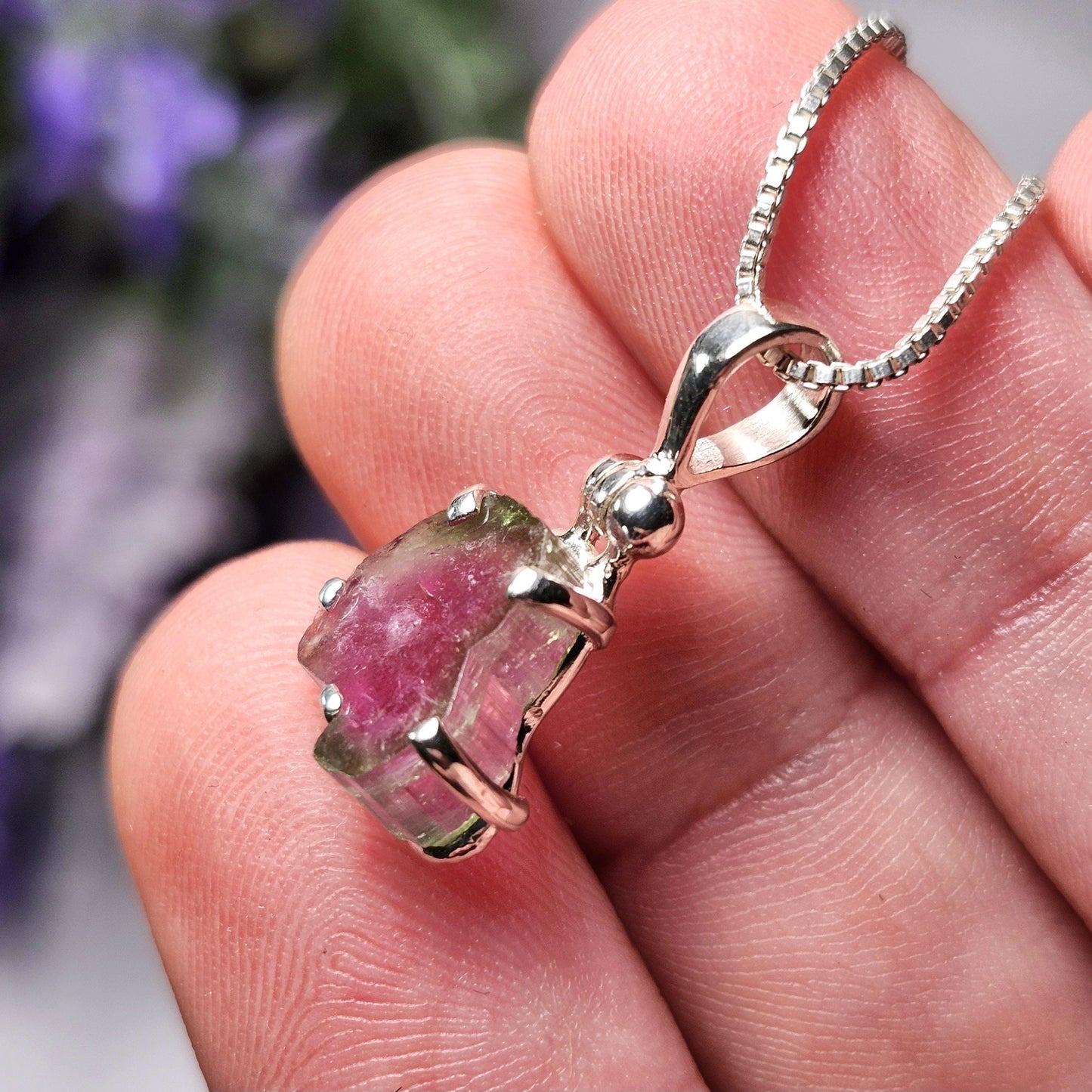 Watermelon Tourmaline Pendant