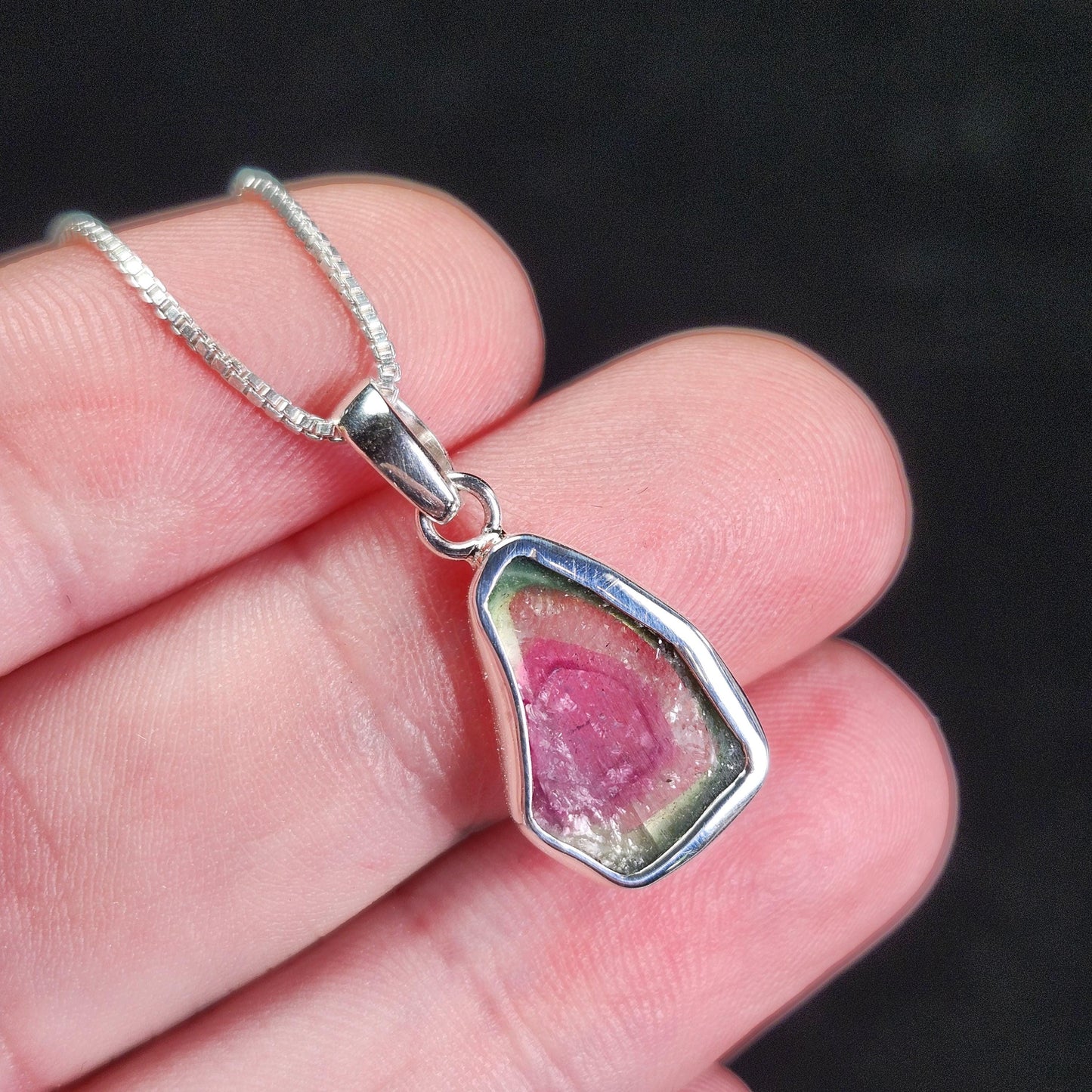 Watermelon Tourmaline Pendant