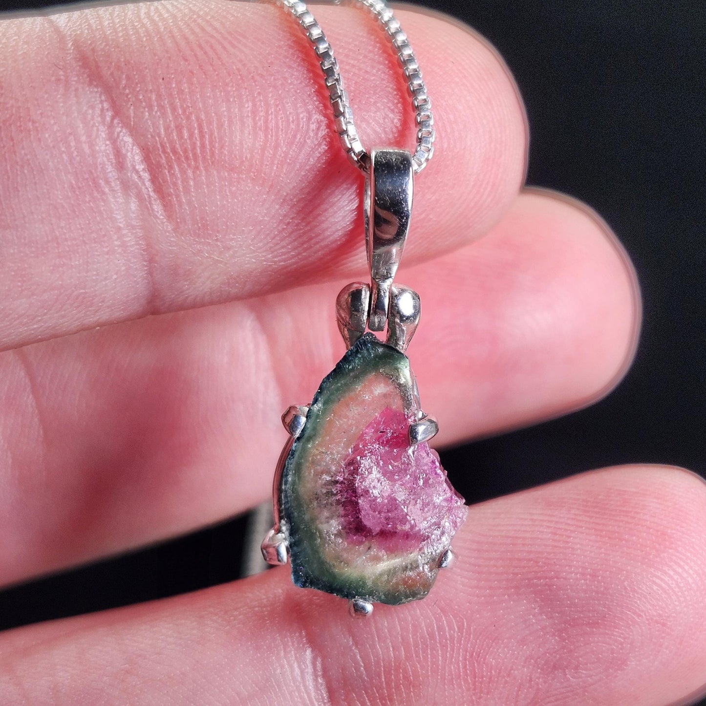 Watermelon Tourmaline Pendant