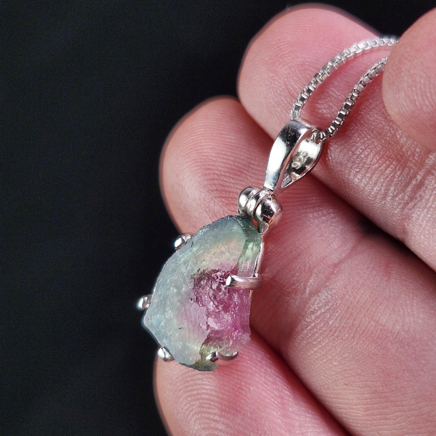 Watermelon Tourmaline Pendant