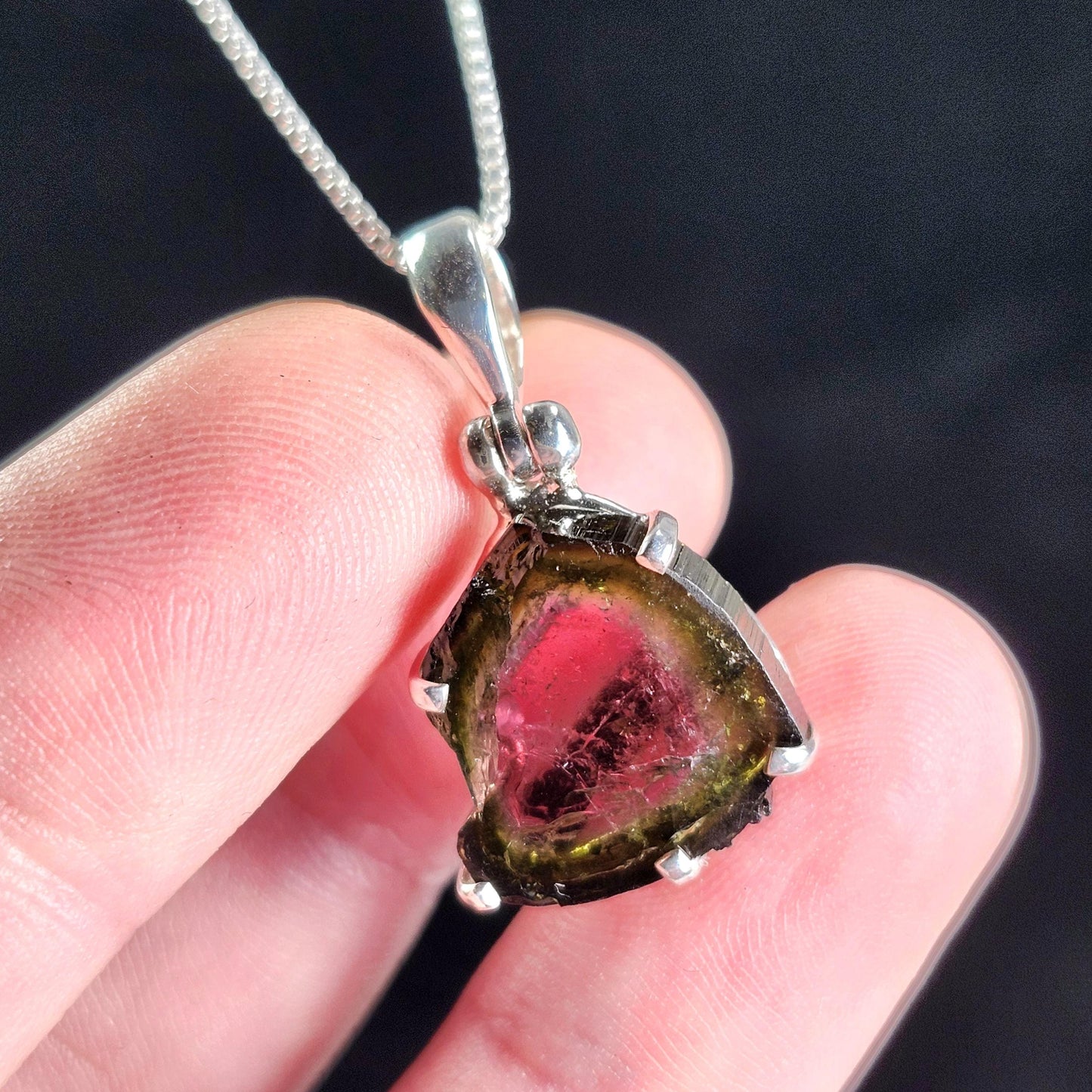 Watermelon Tourmaline Pendant