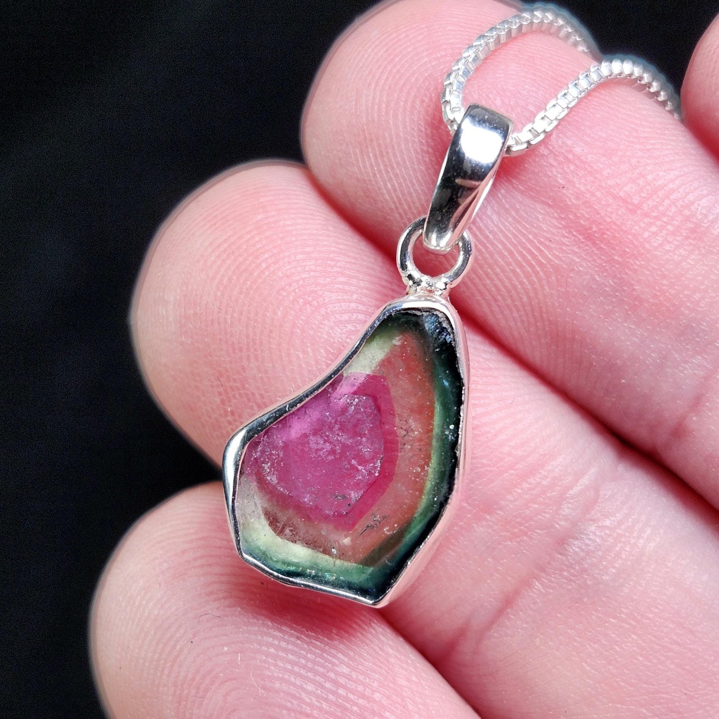 Watermelon Tourmaline Pendant