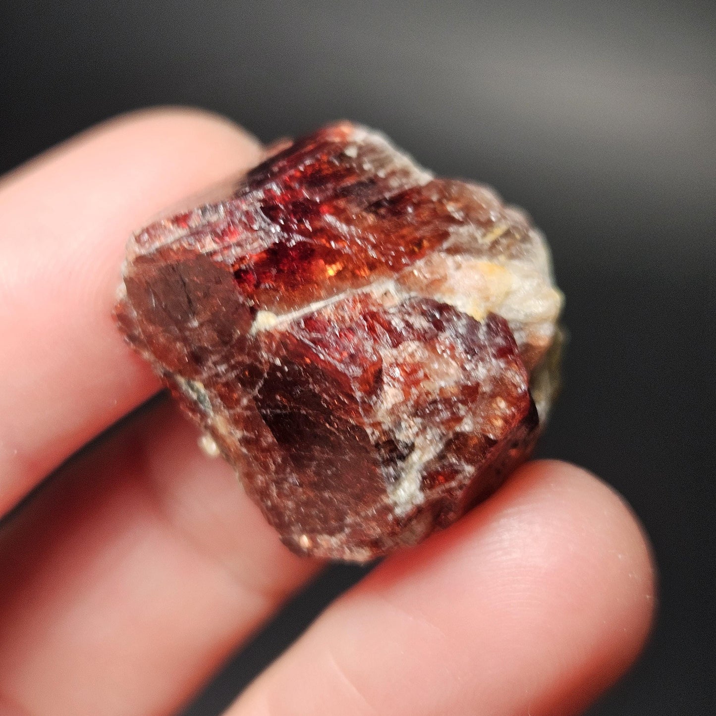 Red Zircon Crystals