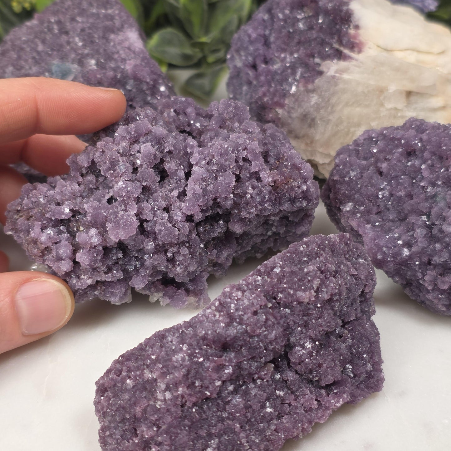 Raw Gem Lepidolite Cluster
