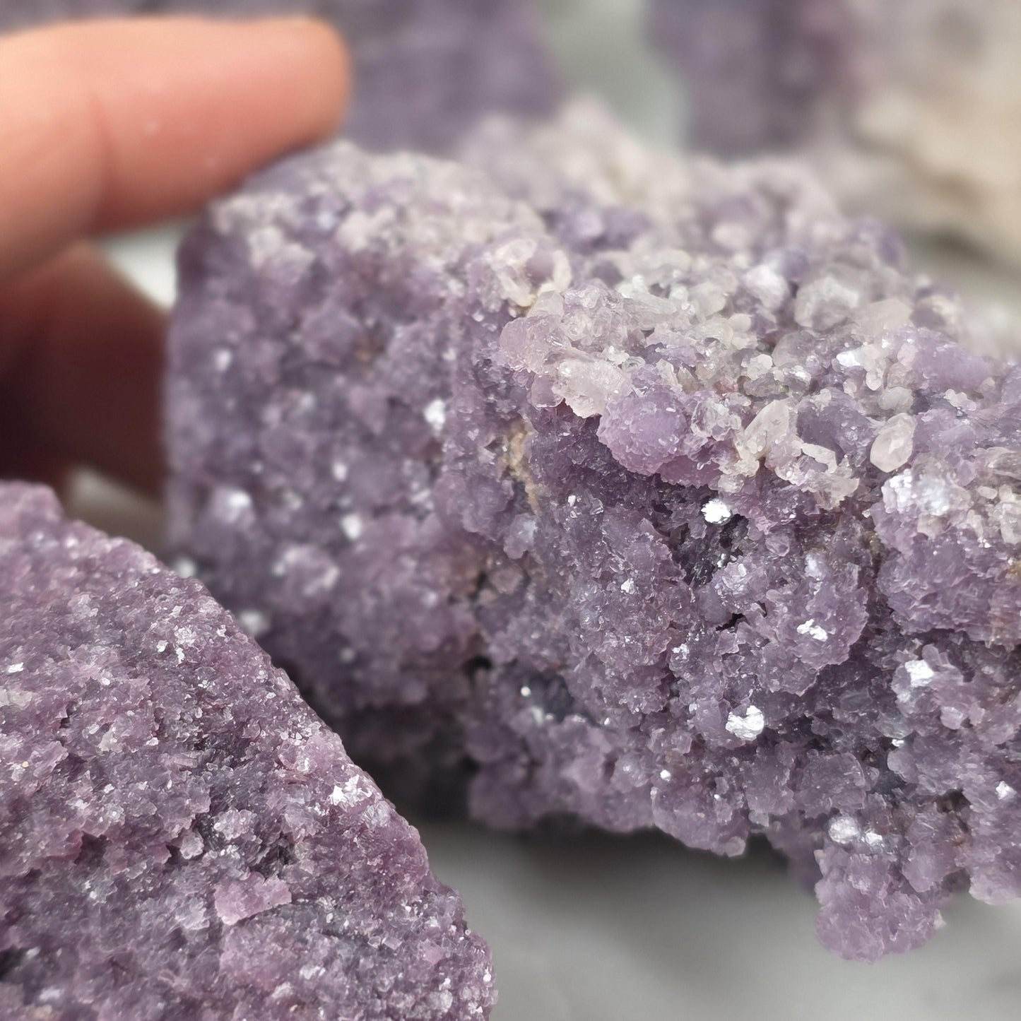 Raw Gem Lepidolite Cluster