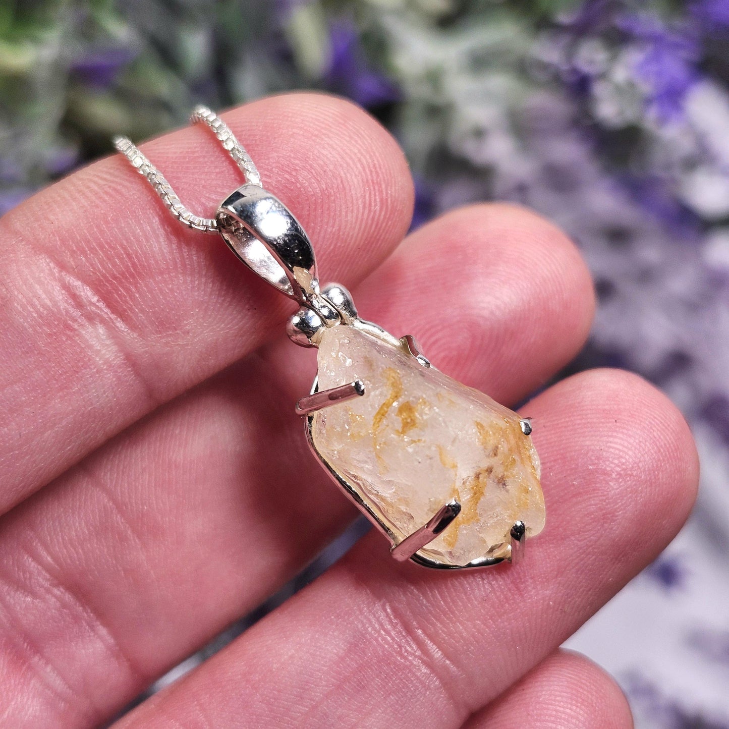Golden Phenacite Pendant