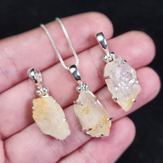 Golden Phenacite Pendant