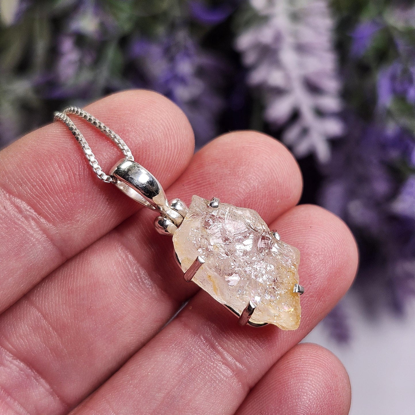 Golden Phenacite Pendant