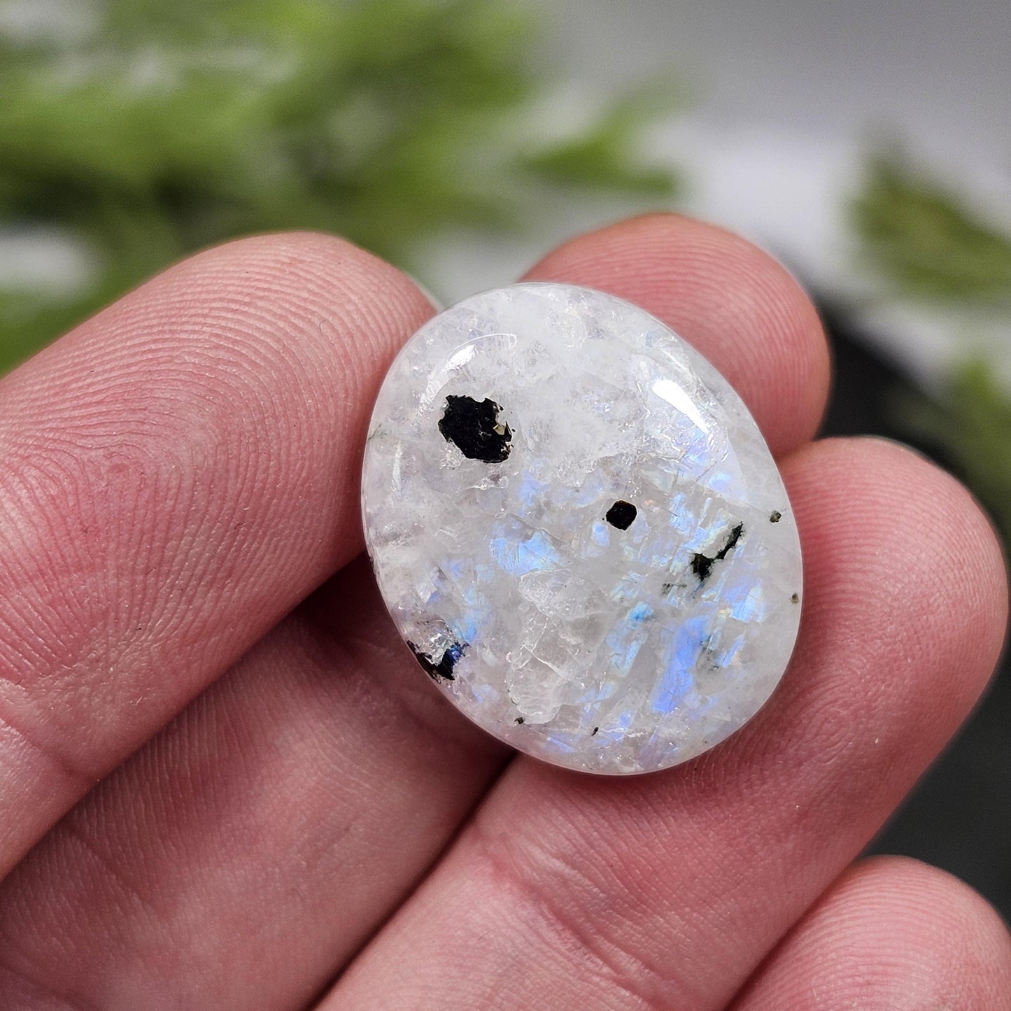 Rainbow Moonstone & Black Tourmaline