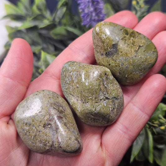 Green Epidote Crystal