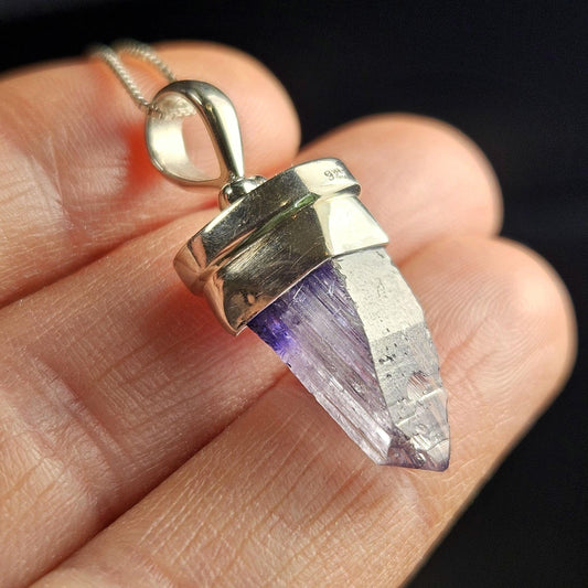 Terminated Tanzanite Crystal Pendant