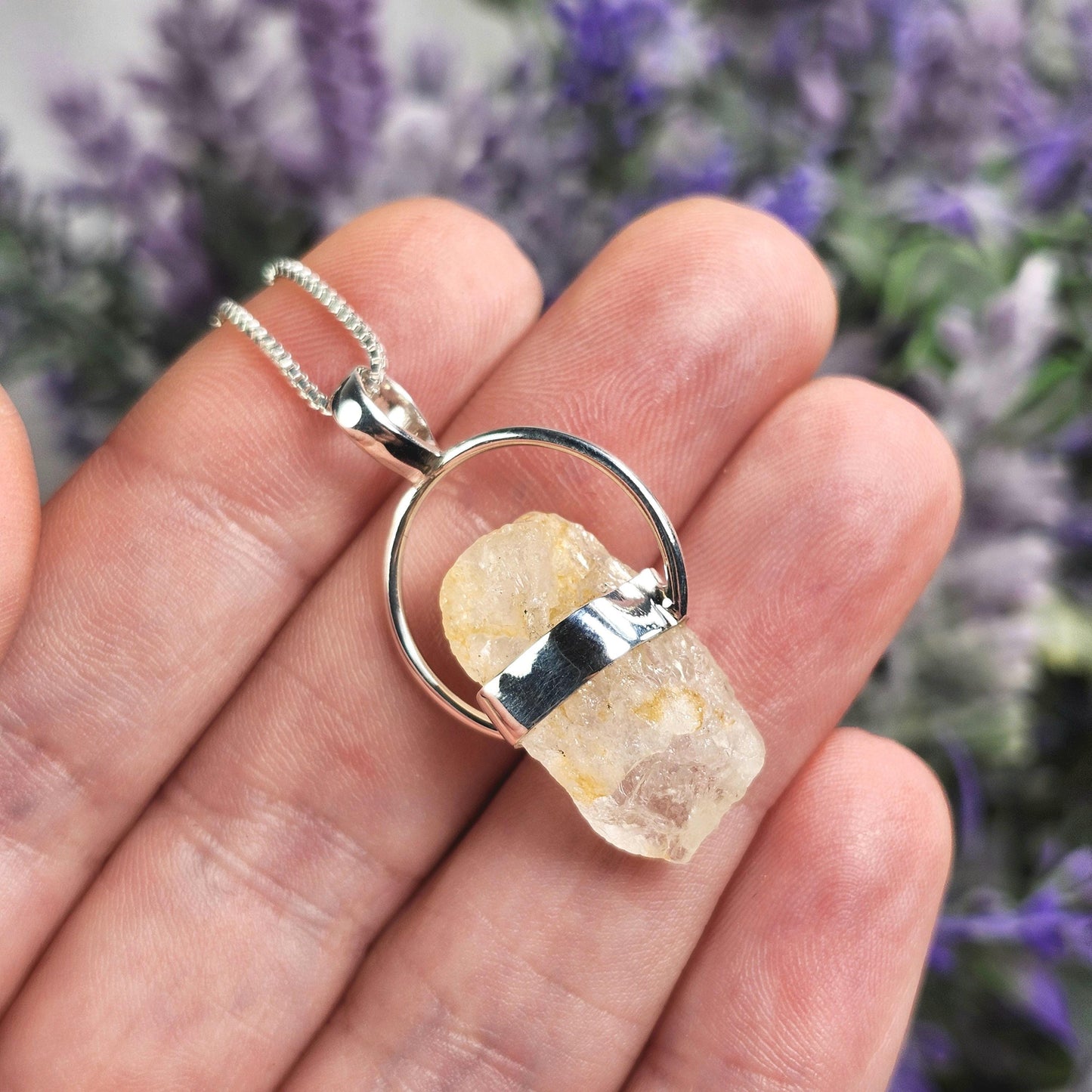 Golden Phenacite Pendant