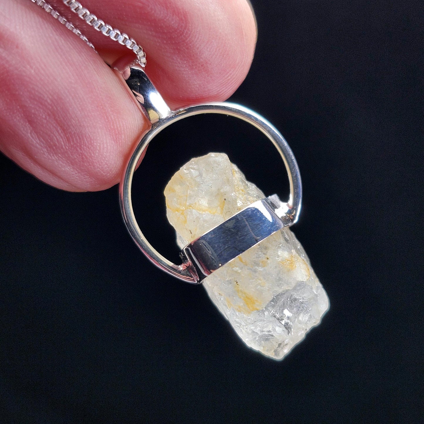 Golden Phenacite Pendant
