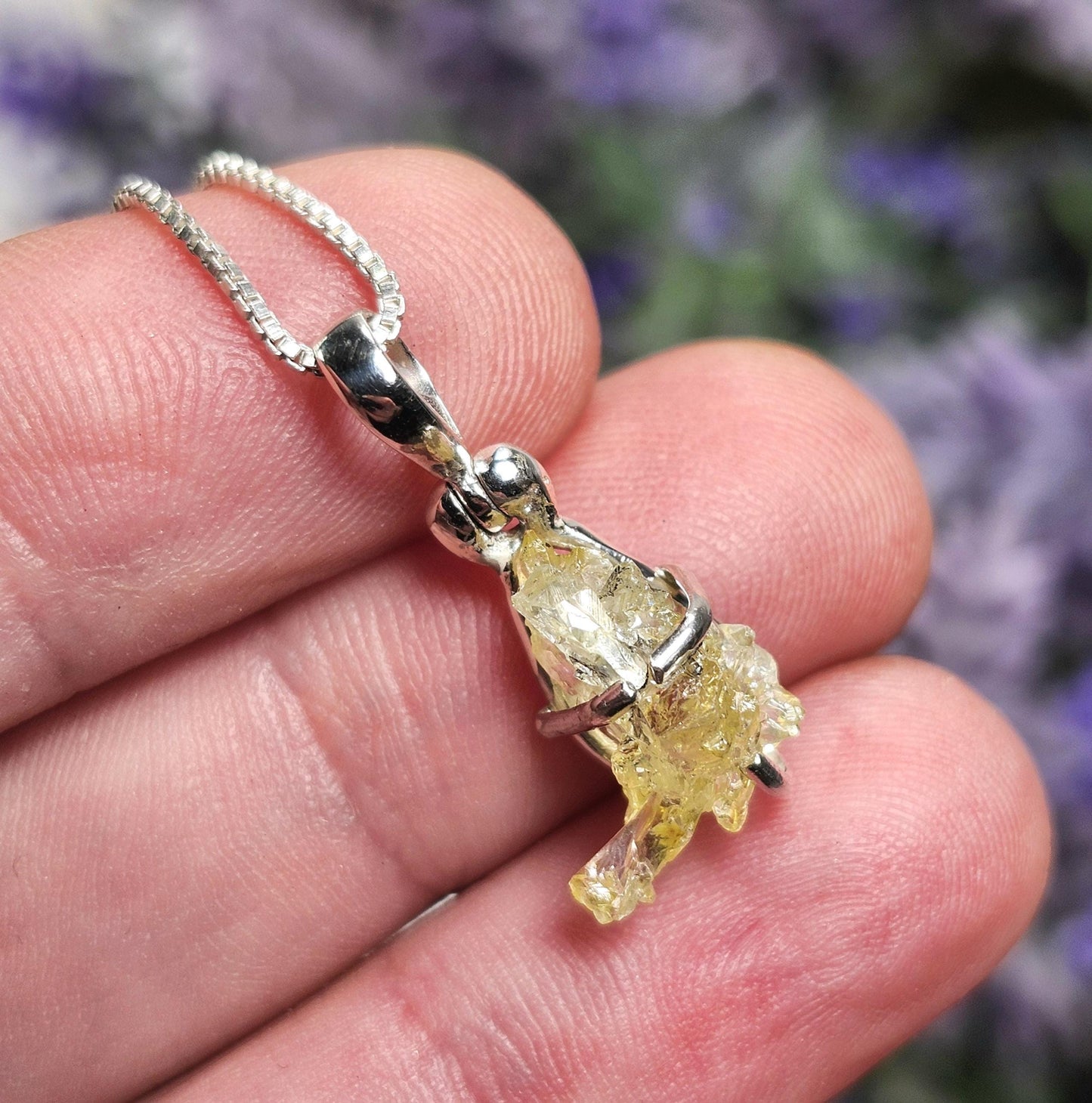 Yellow Zincite Pendant