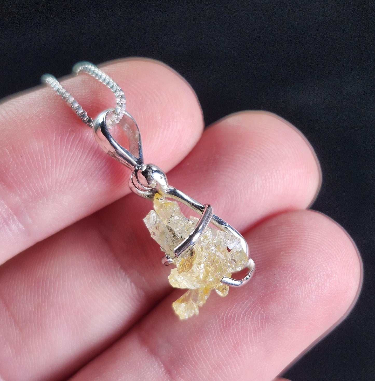 Yellow Zincite Pendant