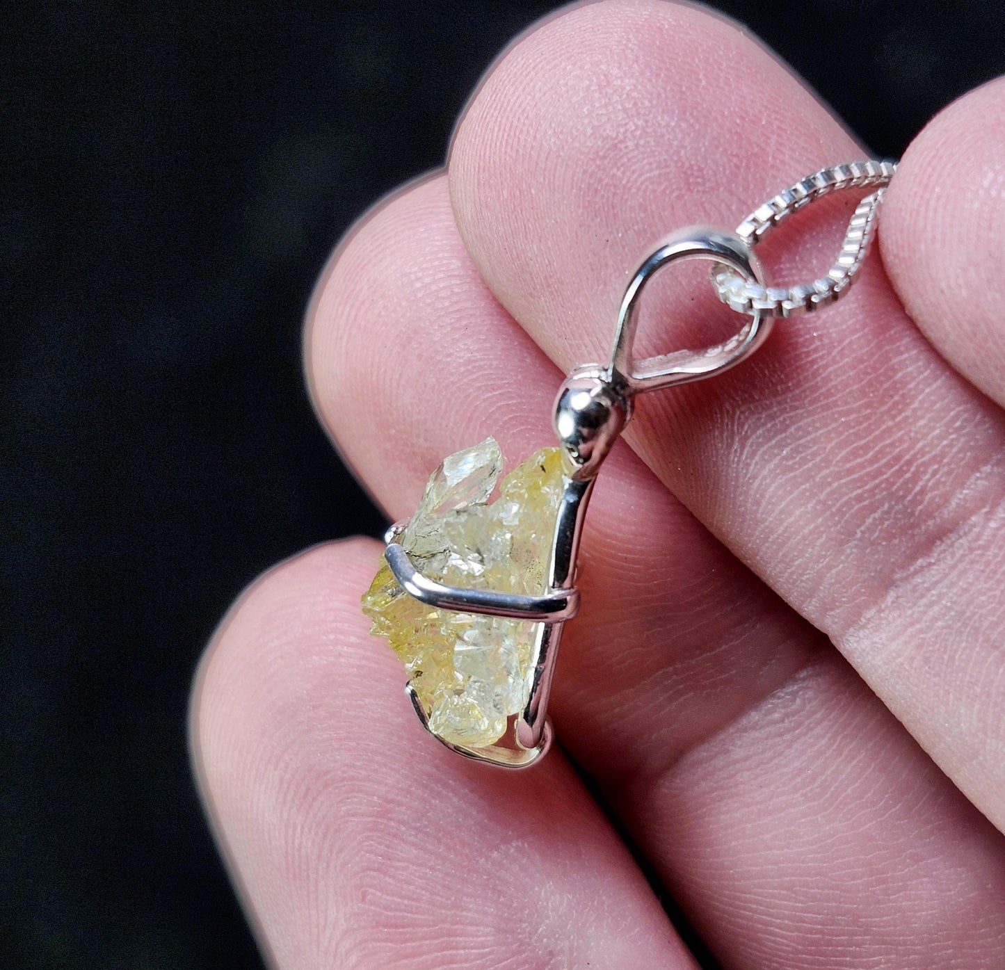 Yellow Zincite Pendant