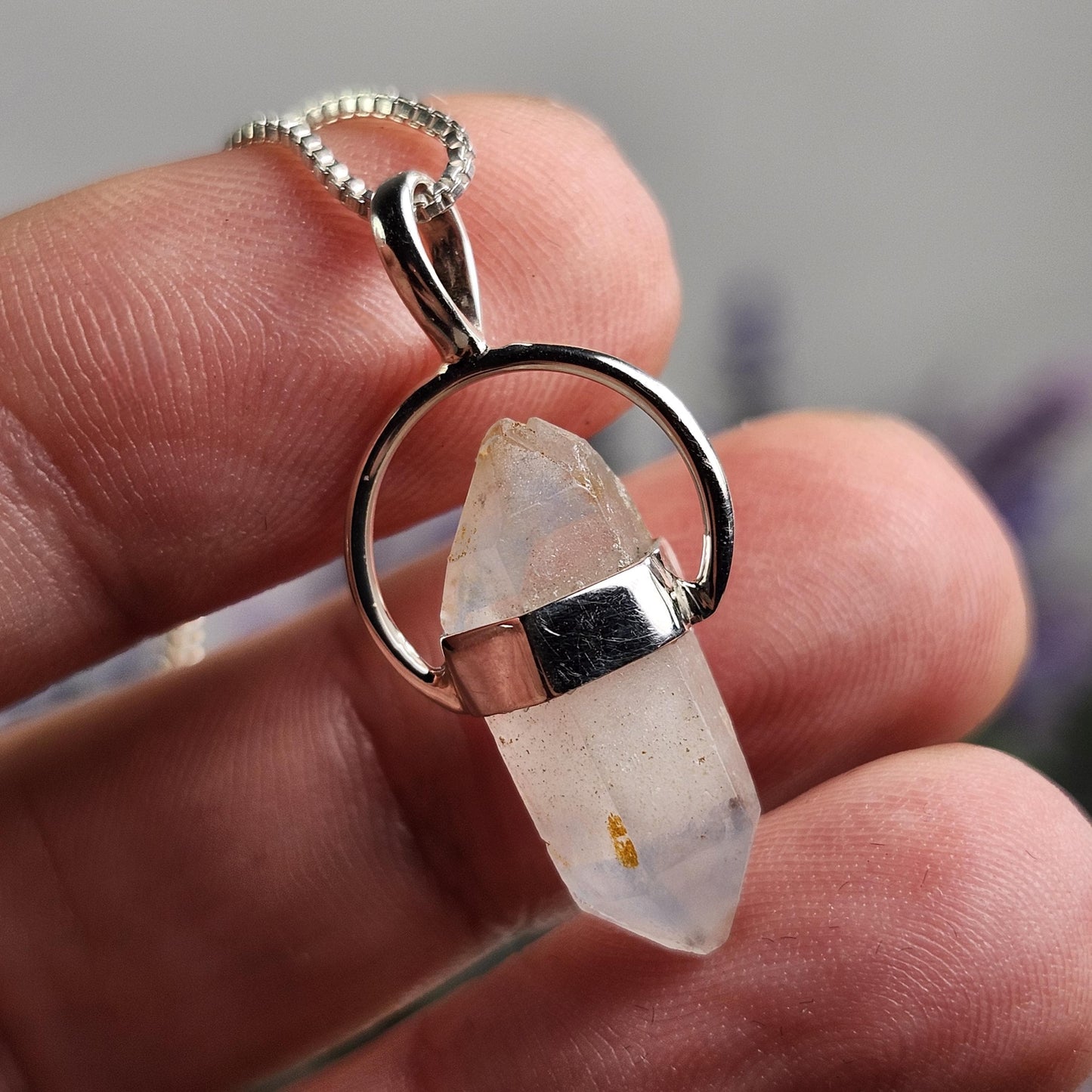 Papagoite Crystal Pendant