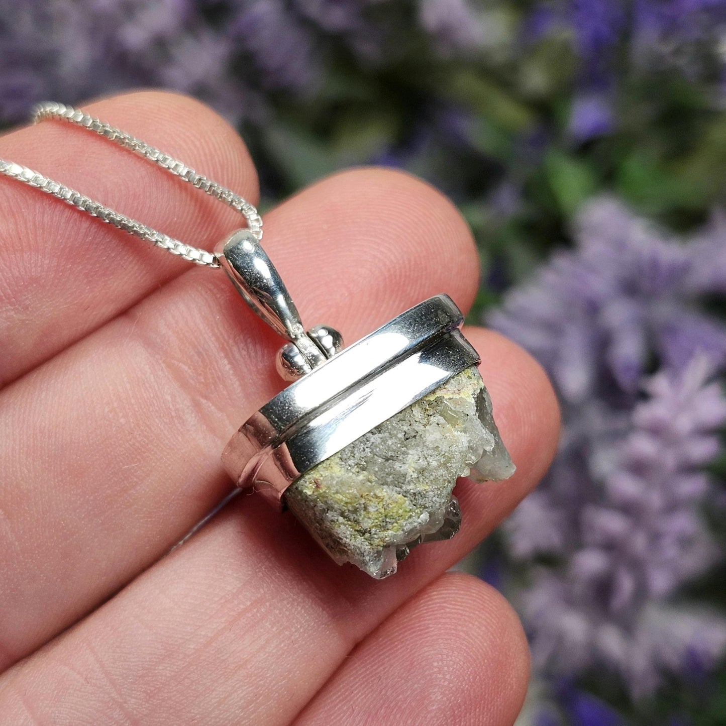 Ajoite Cluster Pendant