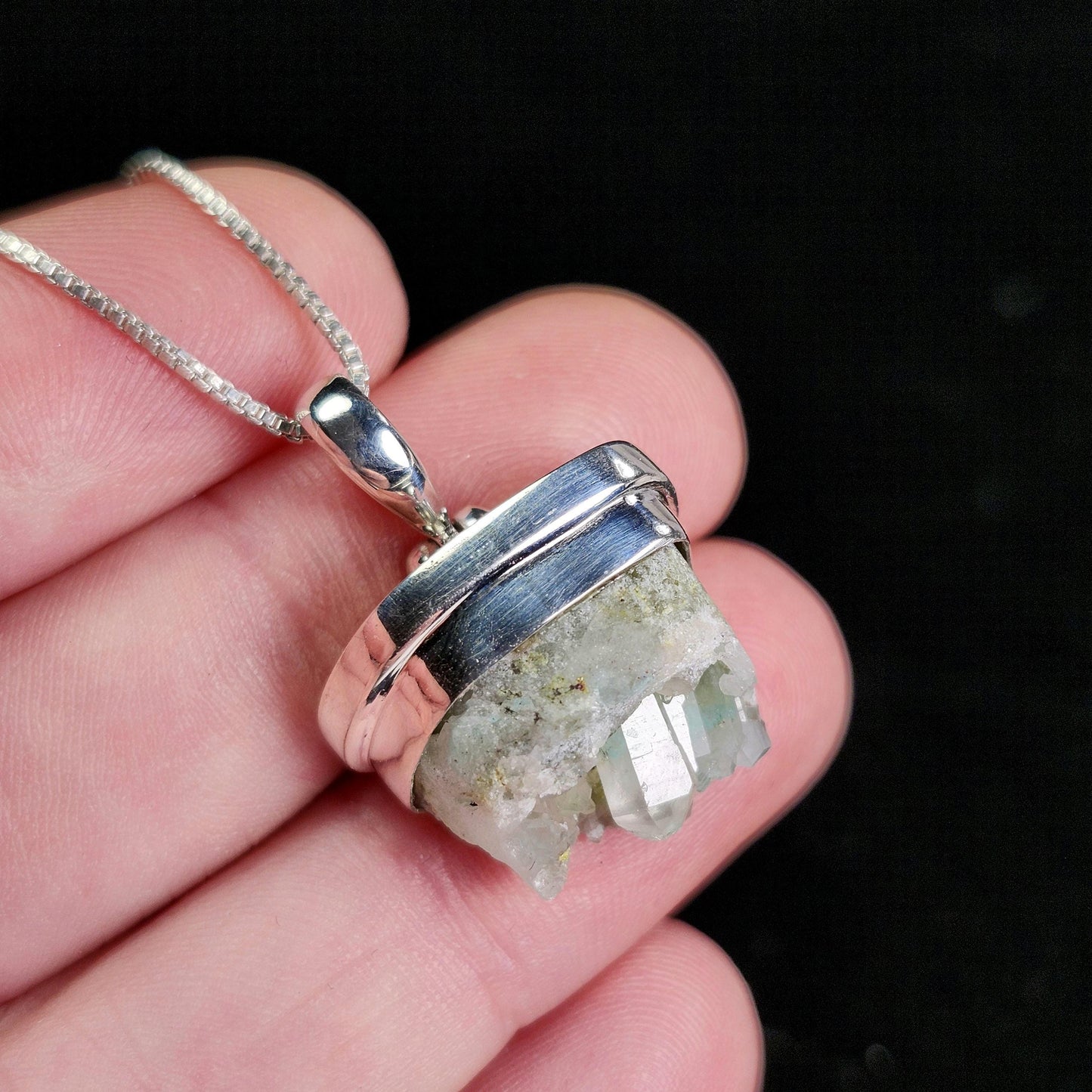 Ajoite Cluster Pendant