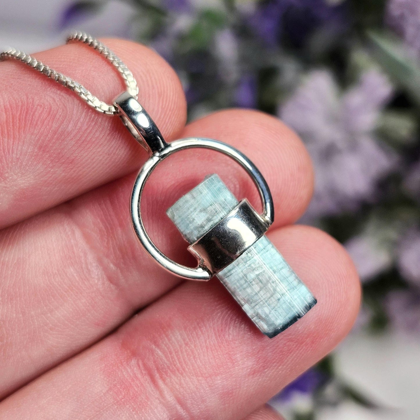 Blue Tourmaline Pendant