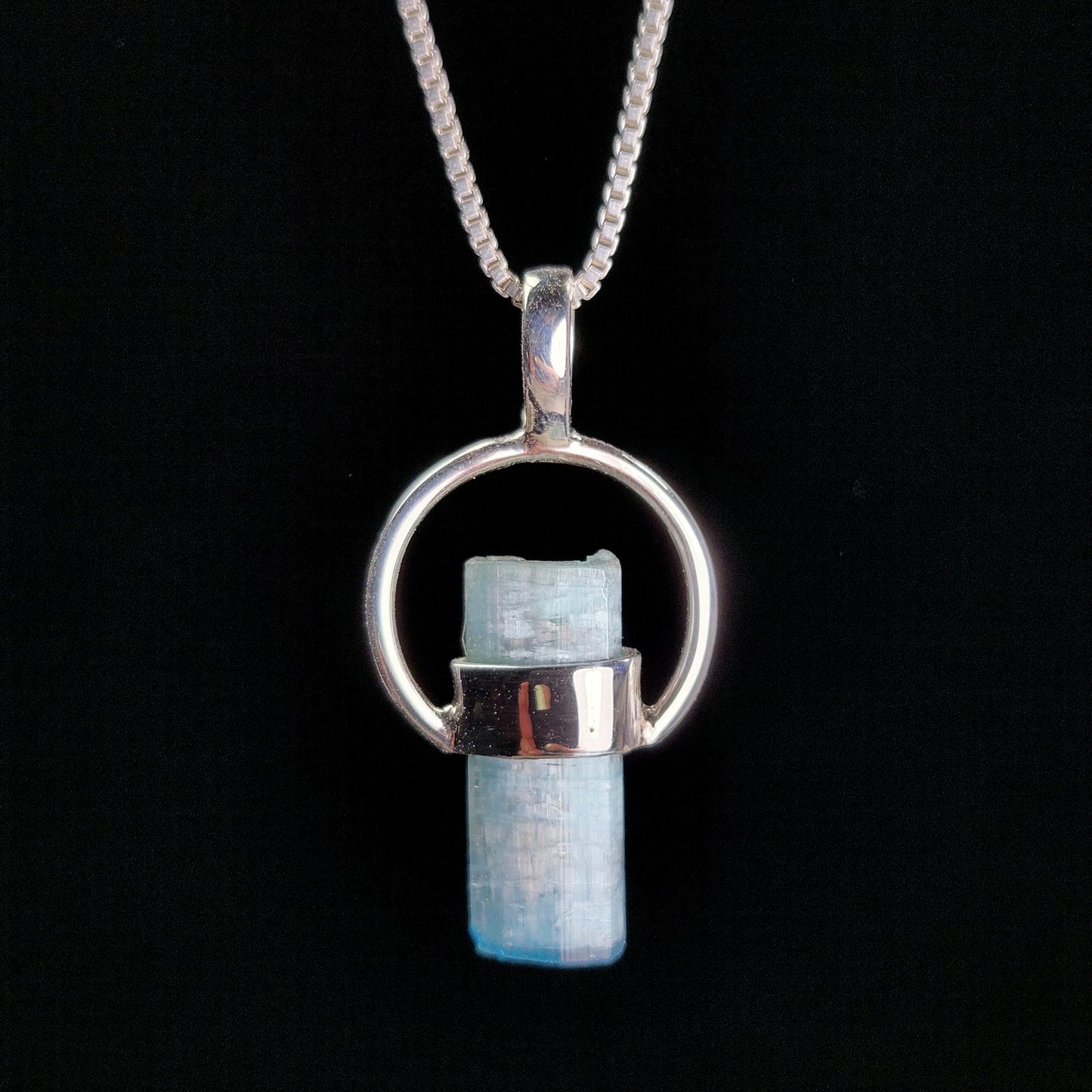 Blue Tourmaline Pendant