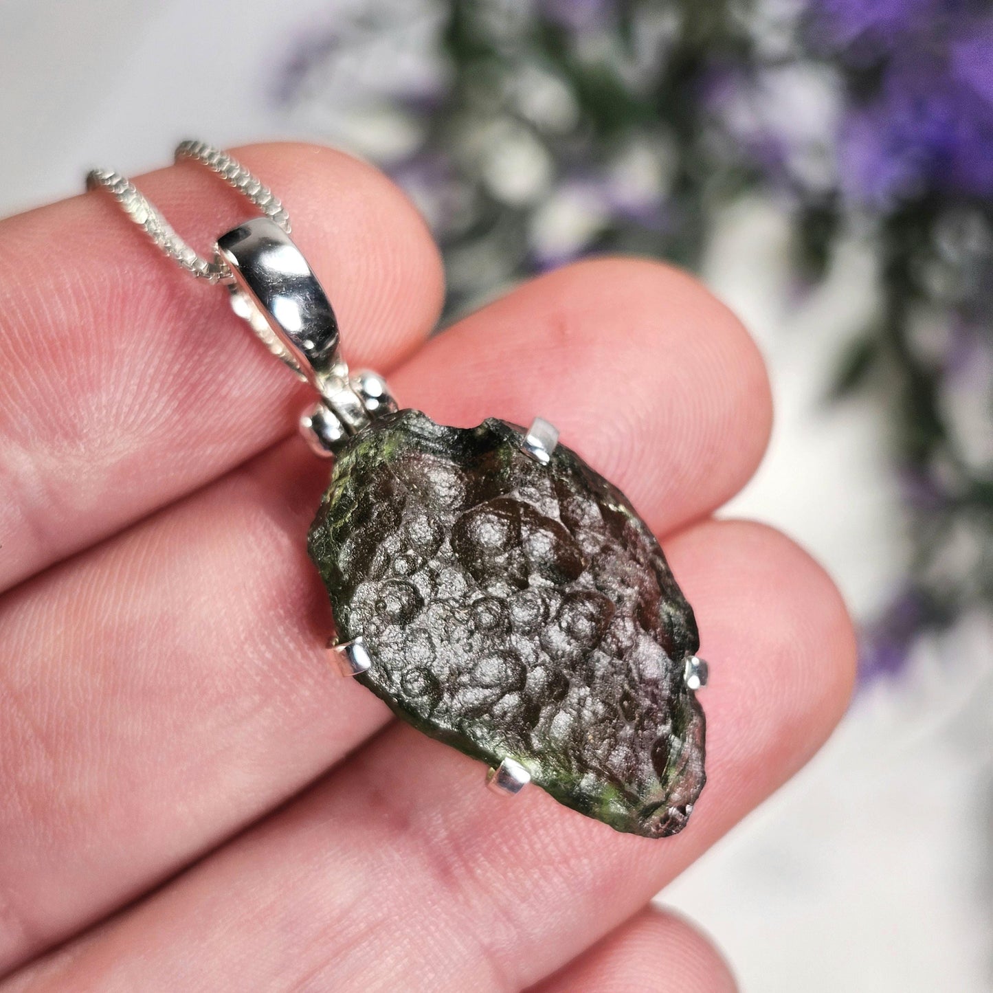 Moldavite Pendant