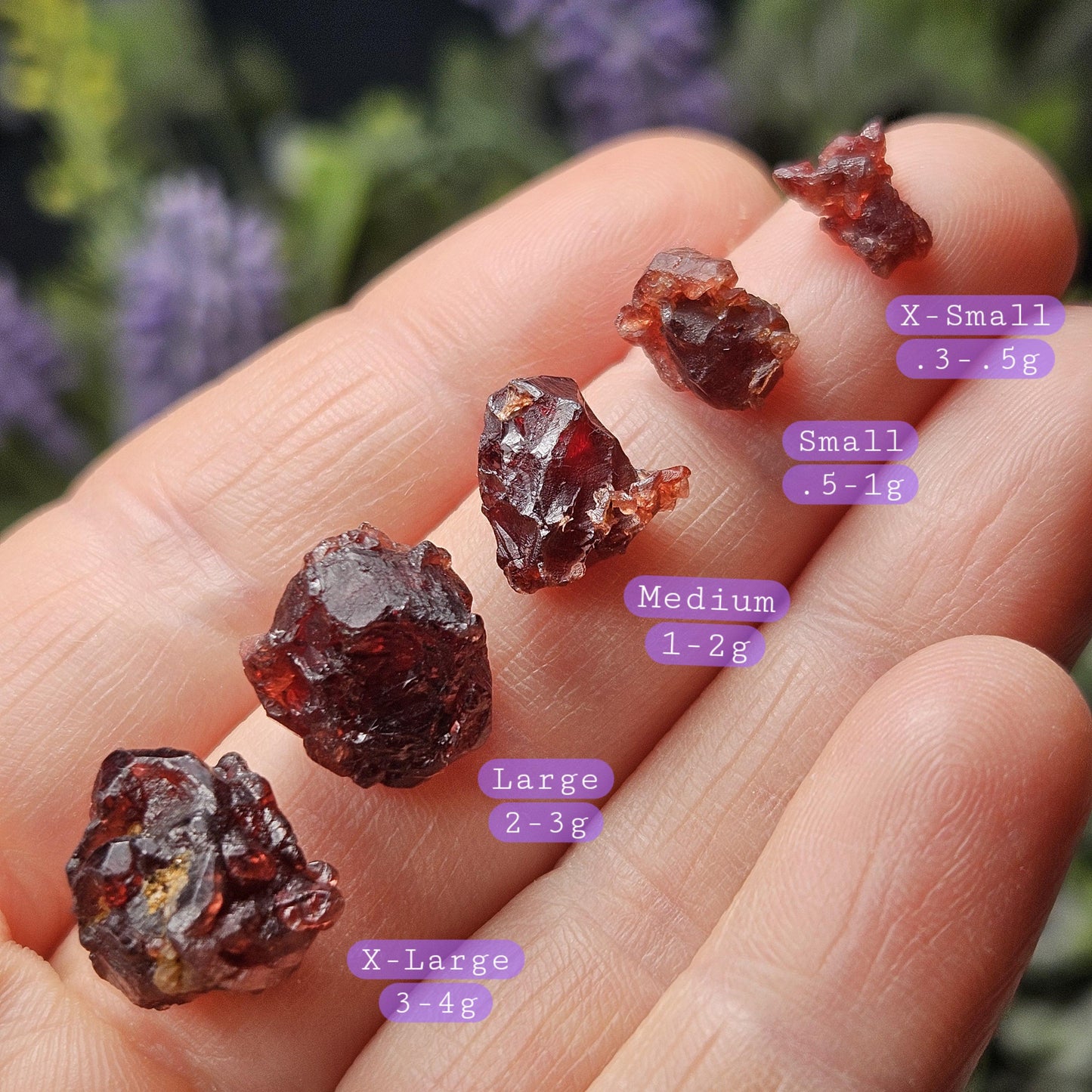 Etched Garnet Crystal