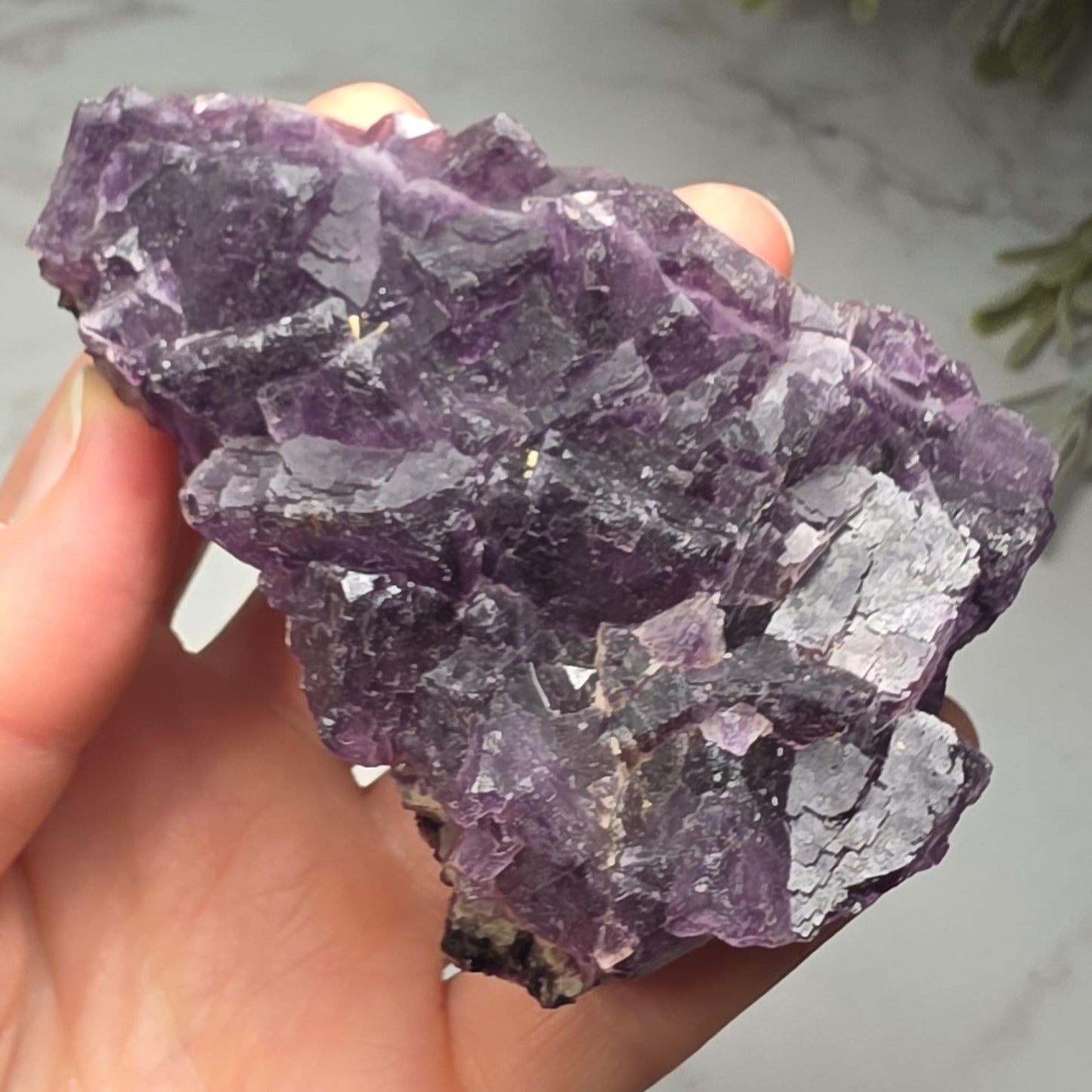 Chinese Purple Fluorite Crystal