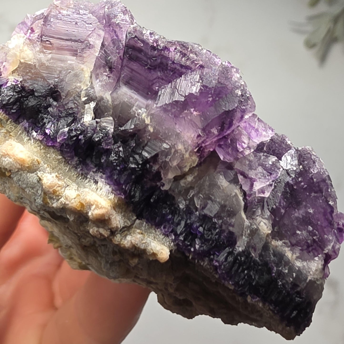 Chinese Purple Fluorite Crystal