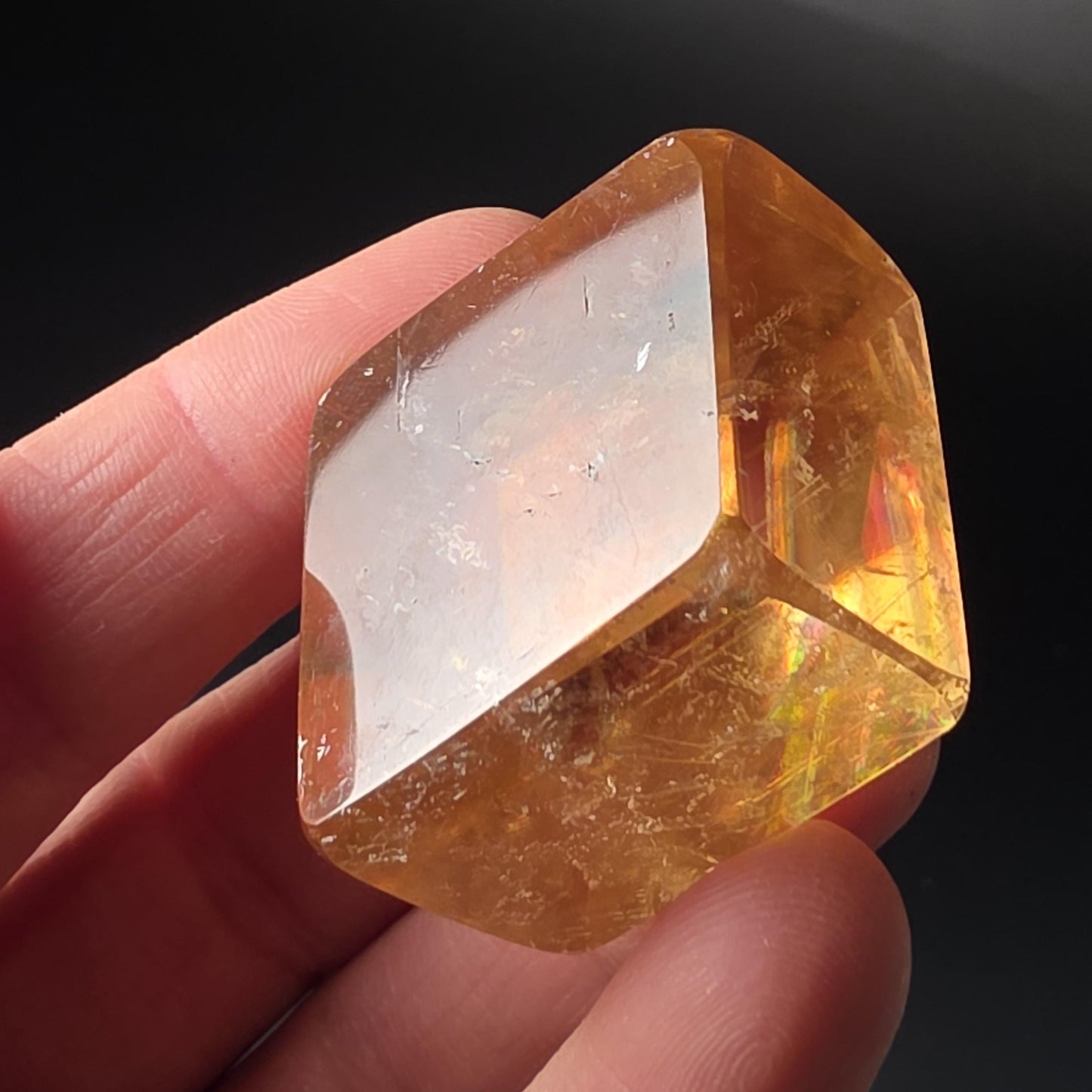 Golden Optical Calcite Crystal