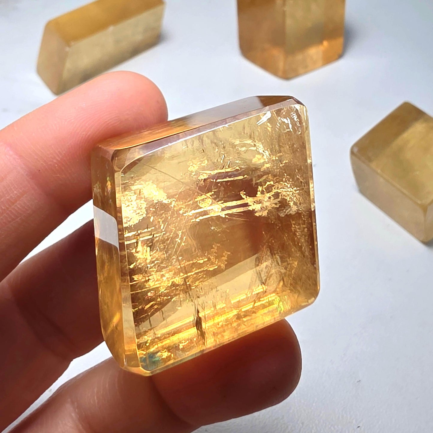 Golden Optical Calcite Crystal