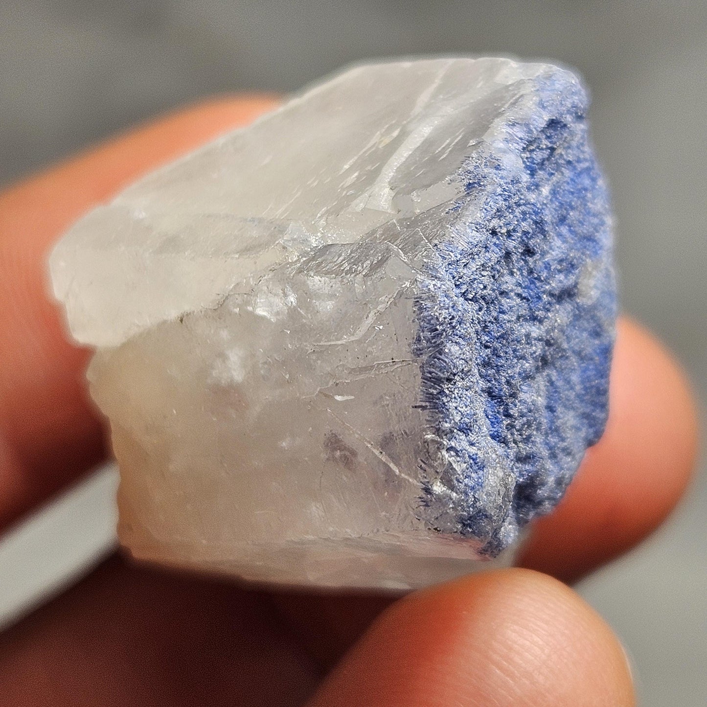 Fibrous Periwinkle Dumortierite Crystal