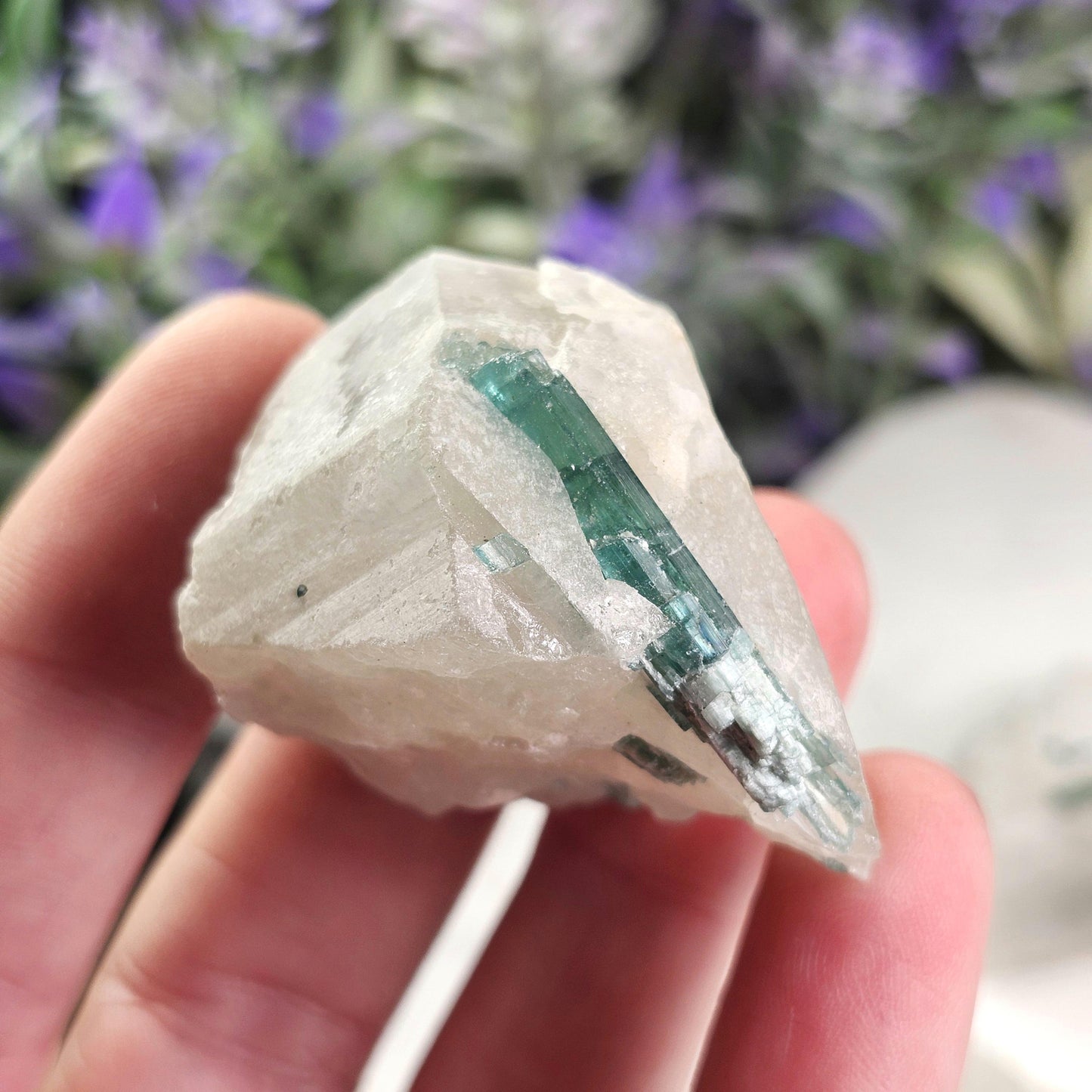 Tourmaline in Quartz Crystal