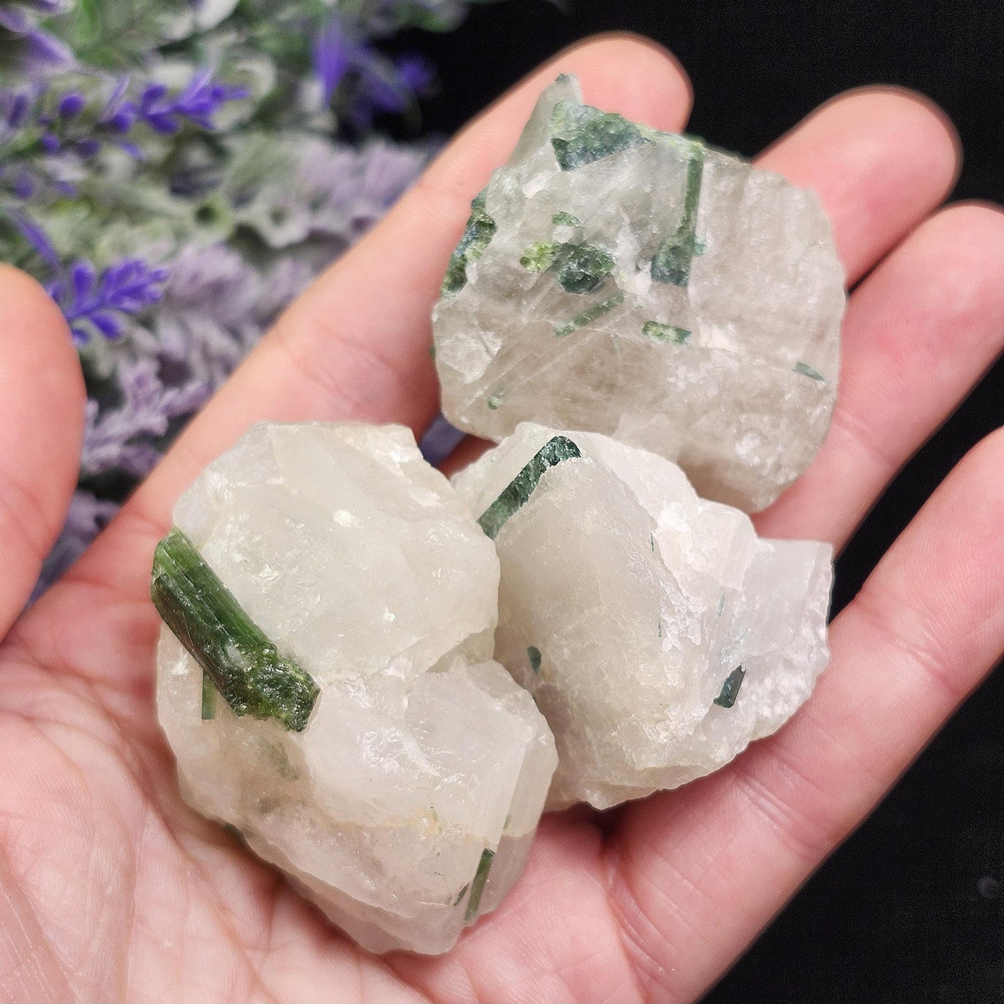 Tourmaline in Quartz Crystal