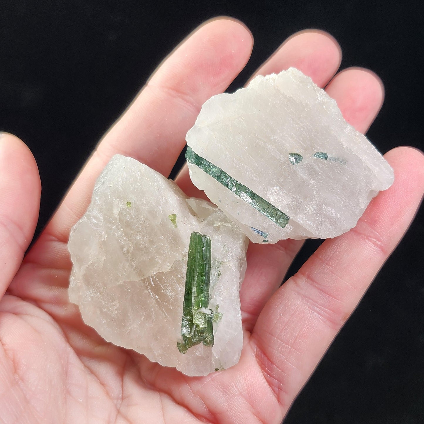 Tourmaline in Quartz Crystal