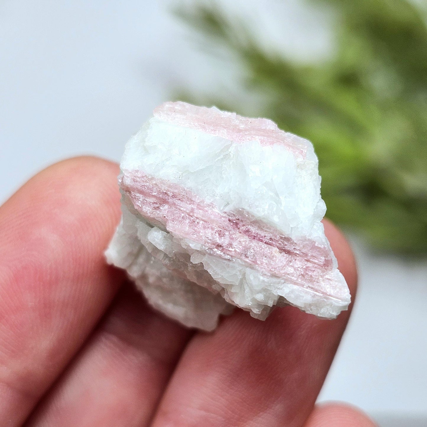 Pink Tourmaline in Quartz