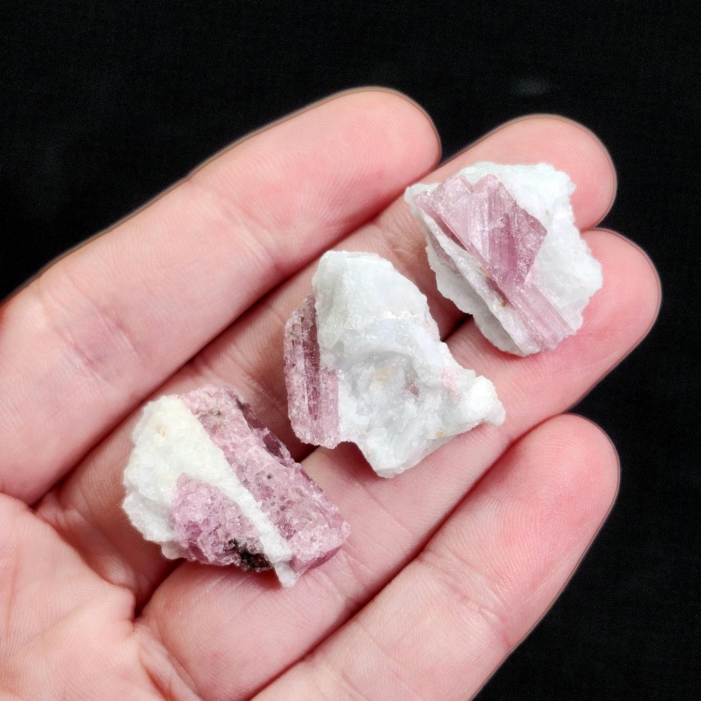 Pink Tourmaline in Quartz