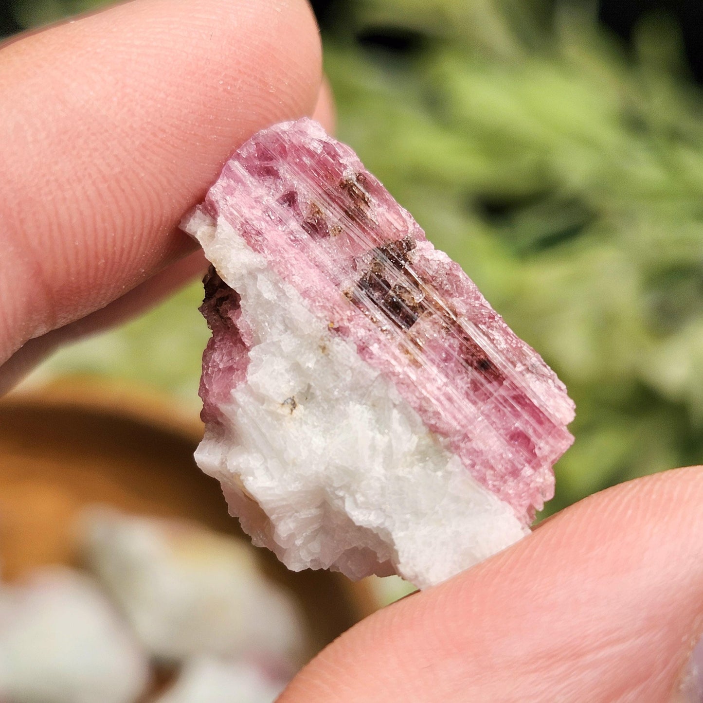 Pink Tourmaline in Quartz